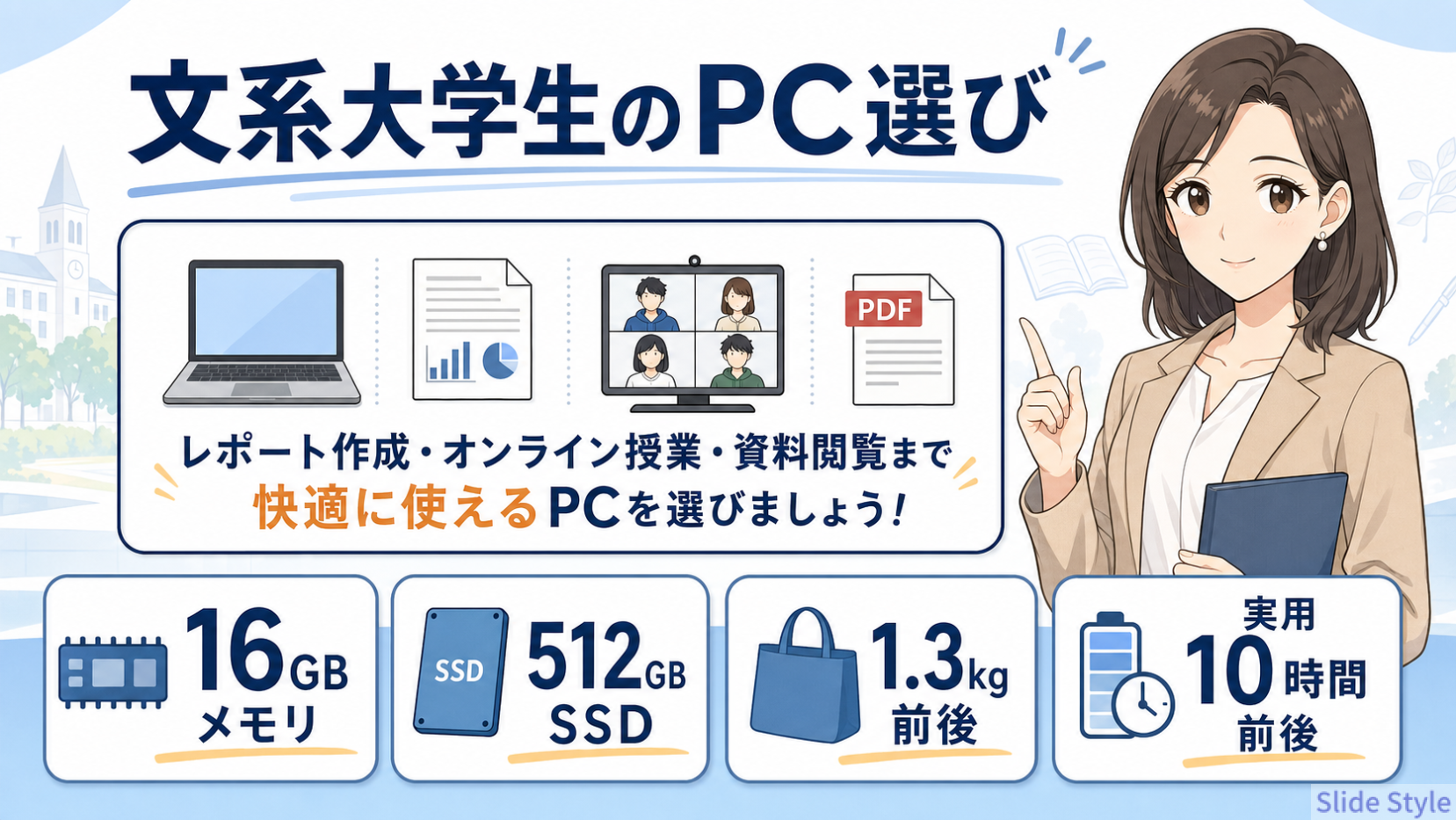 文系大学生向けPC選びの結論