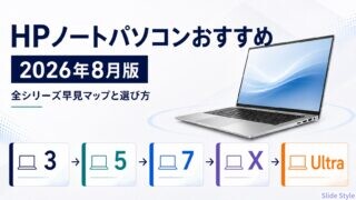 HPノートパソコンおすすめ|2026年8月版 全シリーズ早見マップと選び方