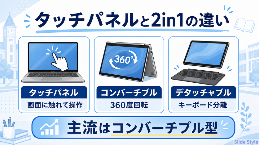 ノートパソコンのタッチパネルは必要？】大学生が使うメリット