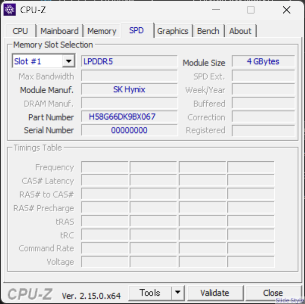 CPUZ_メモリSPD