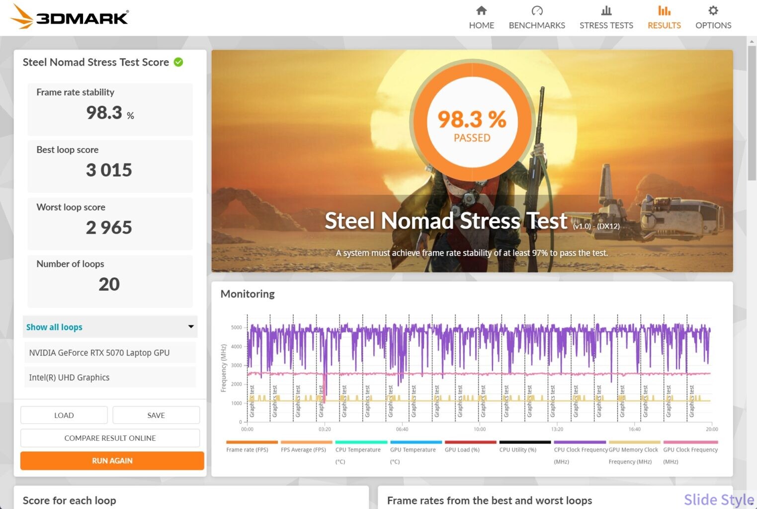 SteelNomadストレステスト98_3