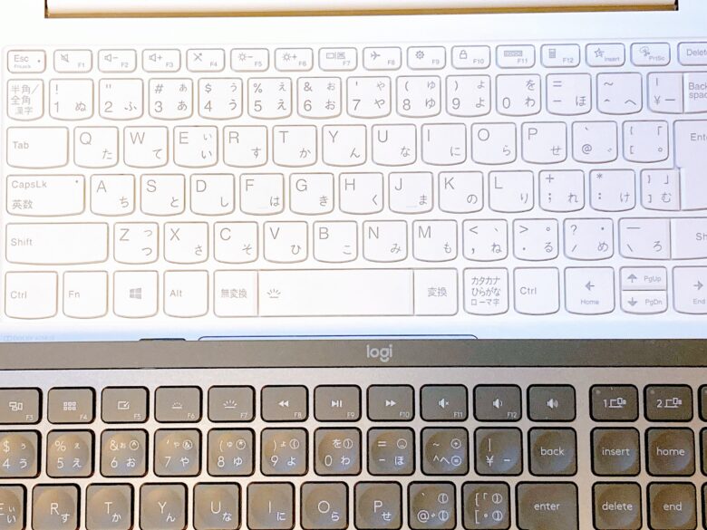 Yoga Slim 750i Carbon keyboard、logicool keyboard