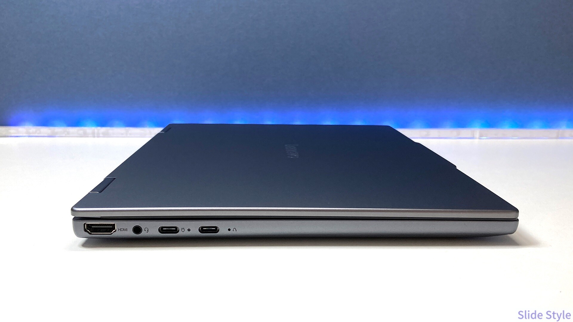 Lenovo IdeaPad 5i 2-in-1 Gen 11の左側面端子(HDMI・コンボジャック・USB Type-C×2)