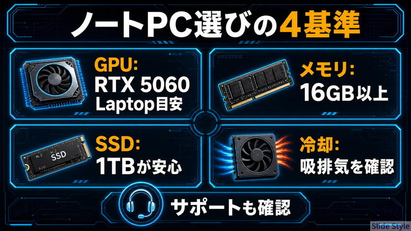 PC選び4基準