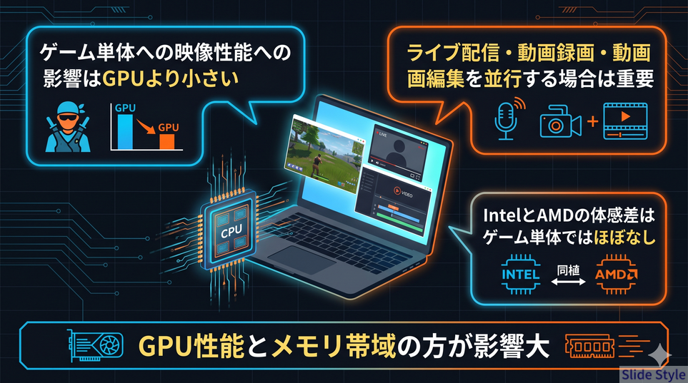 CPU影響とGPU重要性