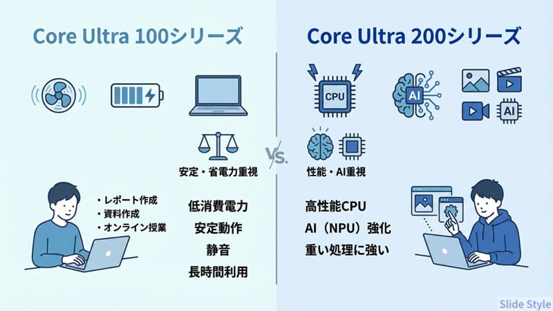 Intel100と200の違い小