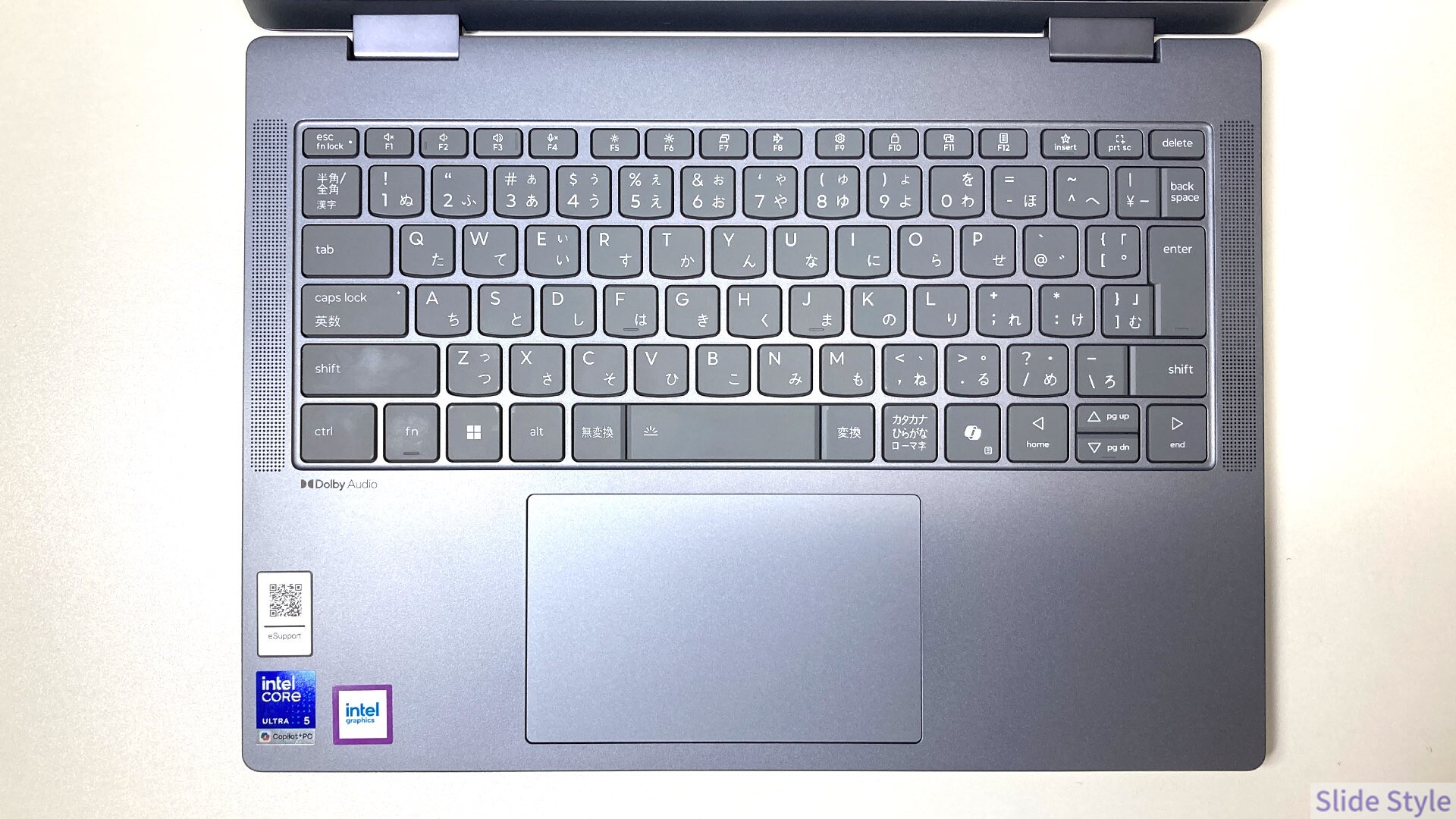 Lenovo IdeaPad 5i 2-in-1 Gen 11の日本語キーボードとタッチパッド