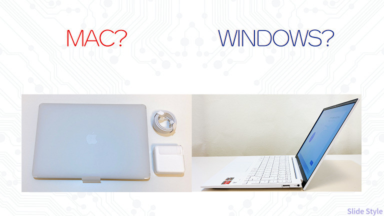 Differences between Mac and Windows