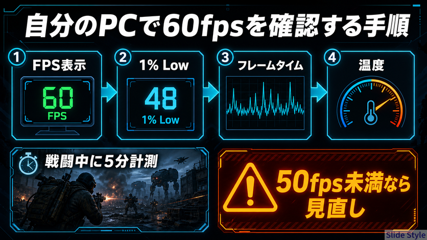 07_自分のPCで60fpsを確認する手順