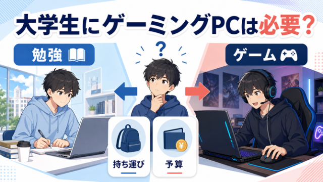 大学生にゲーミングPC必要か