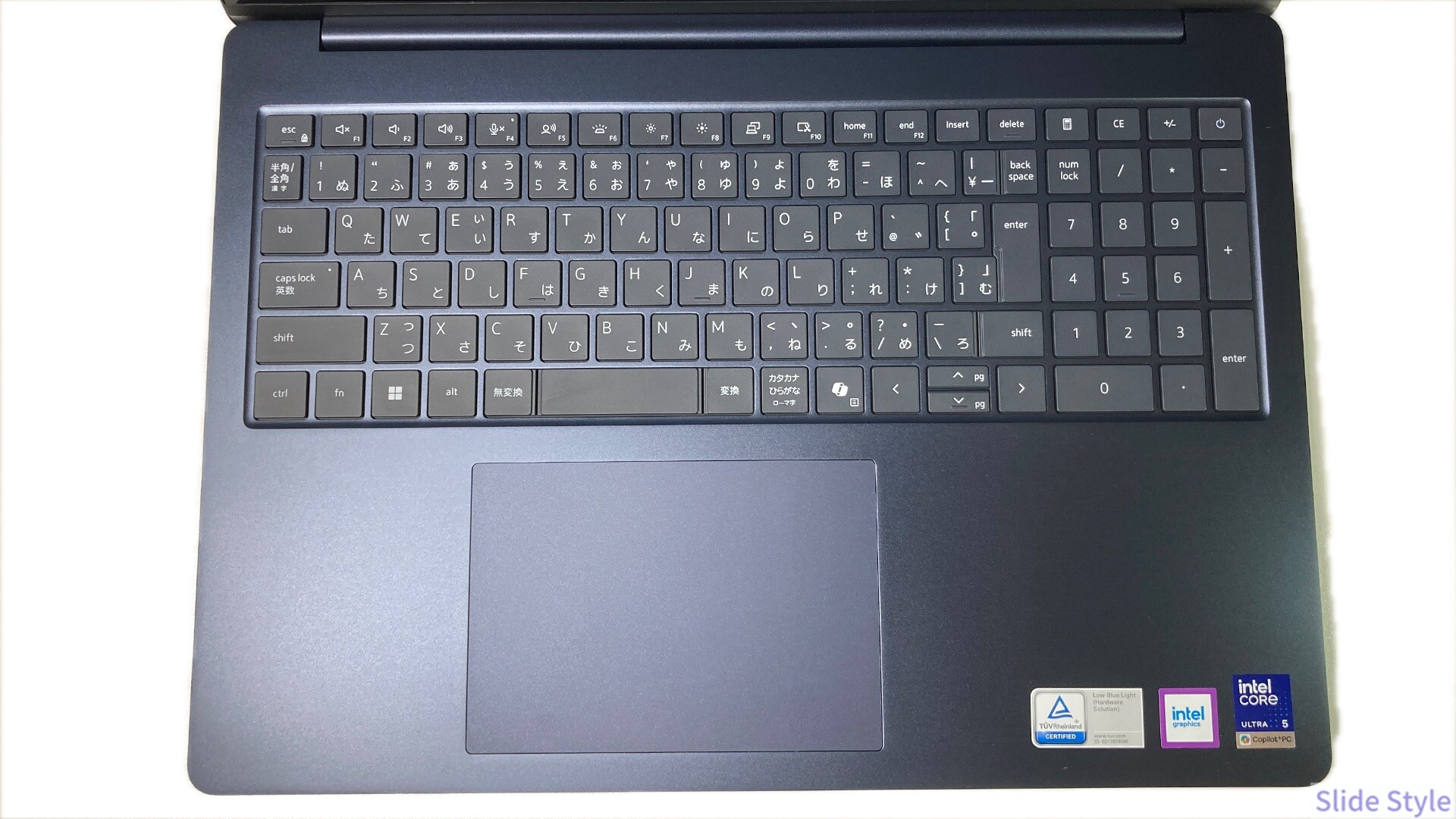 キーボード全体・トラックパッド