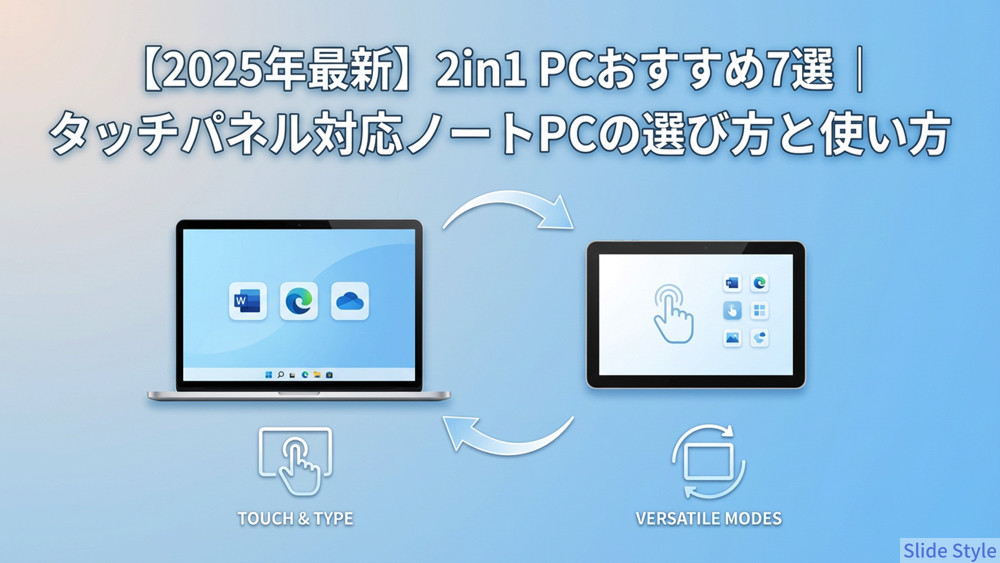 【2025年最新】2in1 PCおすすめ7選小