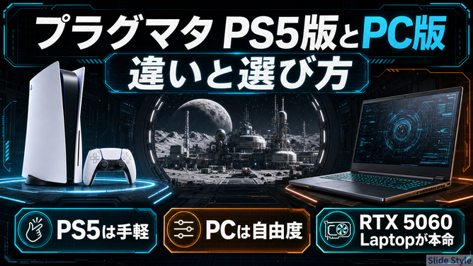 PS5PC違い選び方