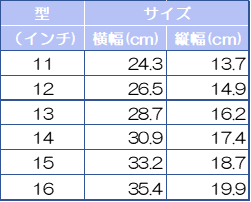 パソコンサイズ